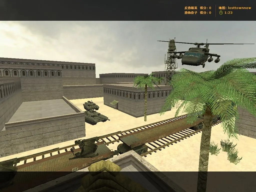 Скриншот  Карта losttownnew для Counter-Strike 1.6: тактика и особенности