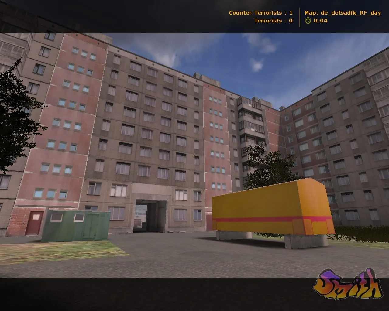 Скриншот  Карта de_detsadik_rf для CS 1.6: точки, маршруты, .nav для ботов и оптимизация wpoly/epoly