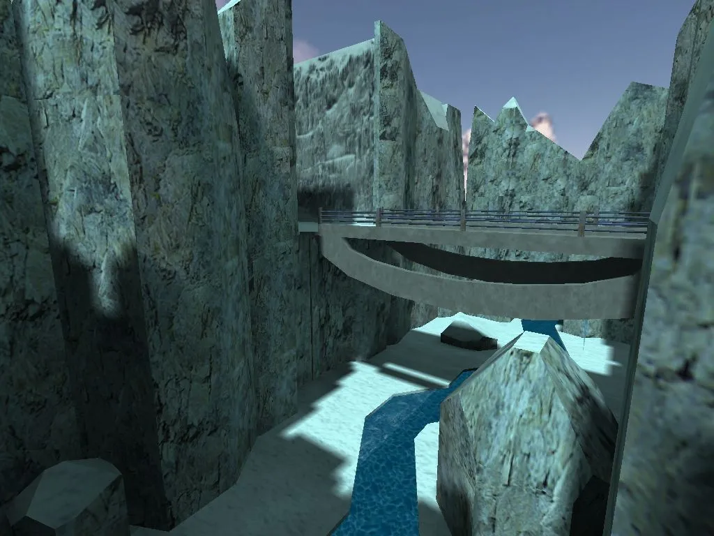 Скриншот  Карта de_december для CS 1.6: точки, баланс сторон, оптимизация wpoly/epoly и .nav для ботов