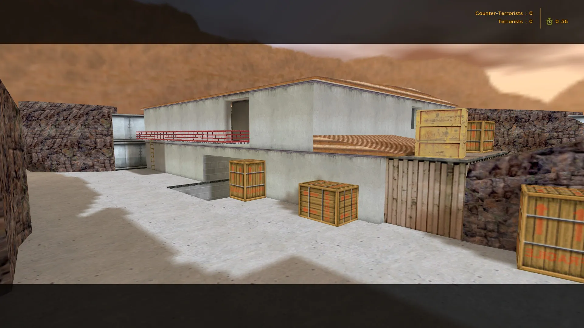 Скриншот  Карта de_fallout_2x2 для CS 1.6: точки, тактика за T/CT, оптимизация и .nav для ботов