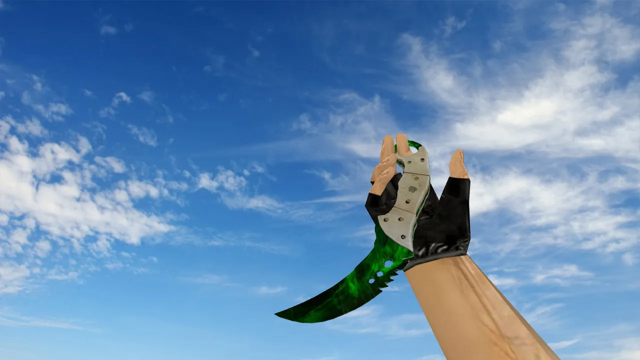 Скриншот Модель ножа Talon «Гамма-волны» для CS 1.6: v_, p_, w_, звуки, анимация осмотра и качество текстур