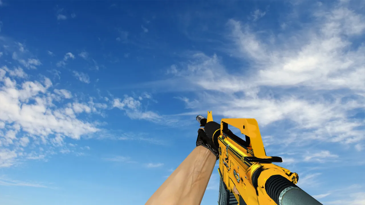 Скриншот Модель M4A1 Supercharged v_ m4a1 для CS 1.6: звуки, анимация осмотра, качество текстур