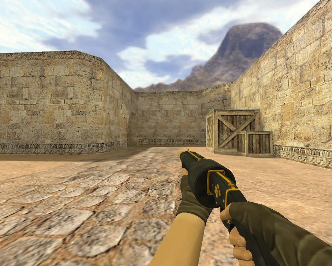 Скриншот Модель «М3 Желтый цветок» для CS 1.6 - Оружие с уникальным дизайном