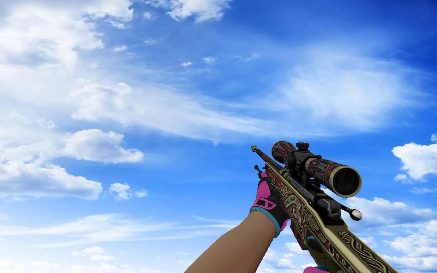 Скриншот Модель AWP | Принц и спортивные перчатки Порок для CS 1.6