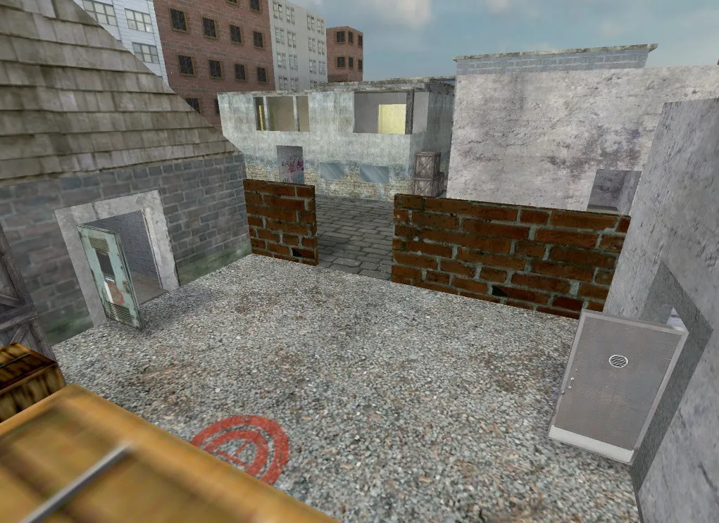 Скриншот  de_center для CS 1.6: тактика, точки, .nav для ботов и оптимизация карты