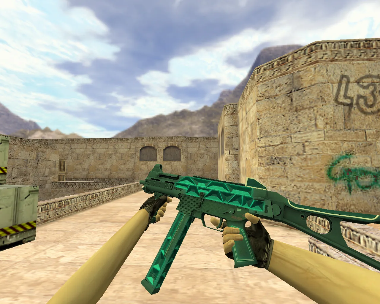 Скриншот Модель «UMP-45 Каркас» для CS 1.6 - Качество и Звук