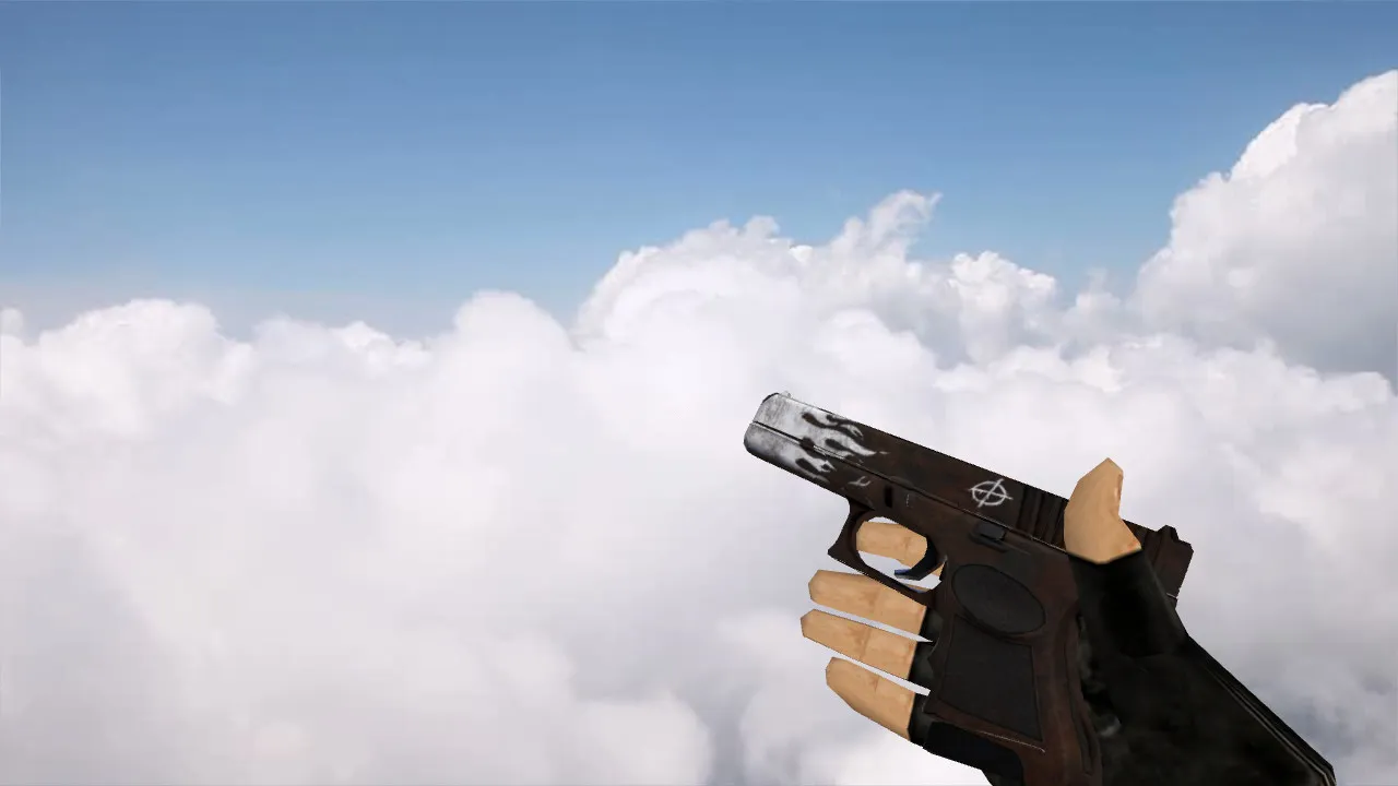 Скриншот Модель Glock «Оксидное пламя» для CS 1.6 - Уникальный стиль и качество