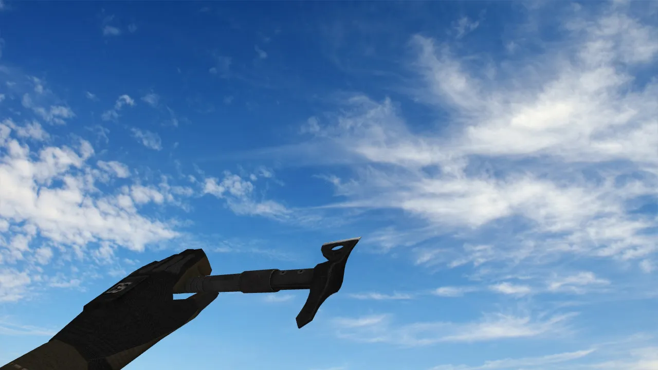 Скриншот Модель ножа Tomahawk awesomeness для CS 1.6: v_ / p_ / w_ модели, звук, анимация осмотра