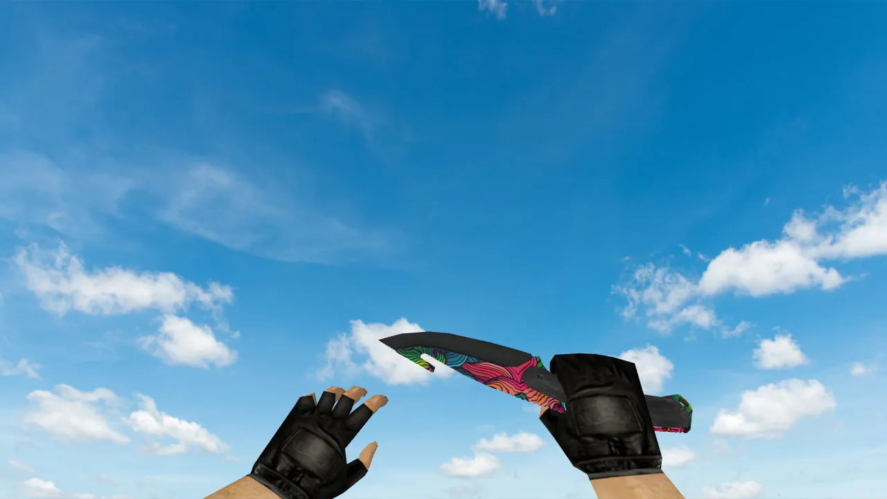 Скриншот Модель «Gut Knife Nathlose» для CS 1.6: v_ w_ p_ , звуки, анимация осмотра, текстуры и стабильный вид