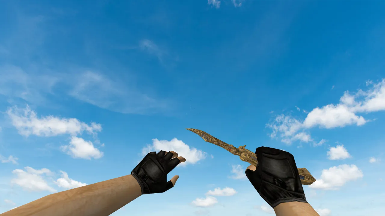 Скриншот Модель Butterfly Knife Dragonian v_ для CS 1.6: качество текстур, анимация осмотра, звуки и сборка без вирусов