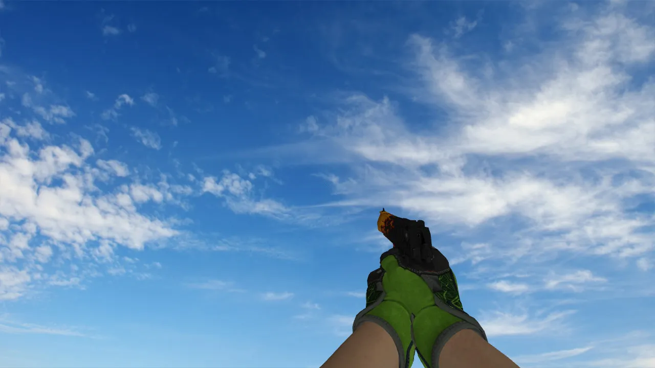 Скриншот Пак моделей Specialist Gloves Emerald Web Pack для CS 1.6: v_/p_/w_ модели, звуки, анимация осмотра и качество текстур