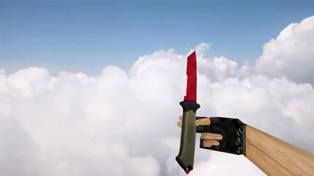 Скриншот Модель v_ и p_ «Ursus Knife Ruby» для CS 1.6: звуки, анимация осмотра, текстуры