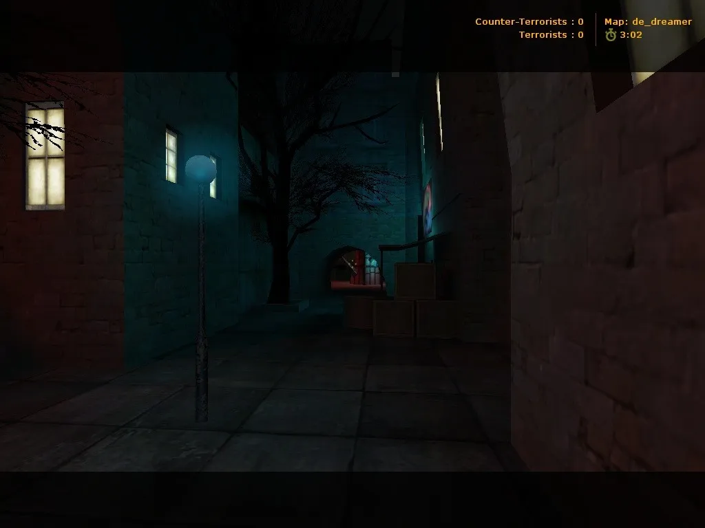 Скриншот  de_dreamer для CS 1.6: обзор карты, точки, тактика за CT и T, .nav для ботов, оптимизация