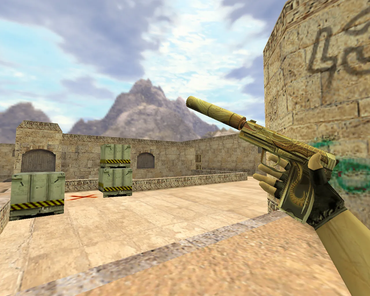 Скриншот Модель USP Золотой дракон для CS 1.6 - максимум качества и стиля