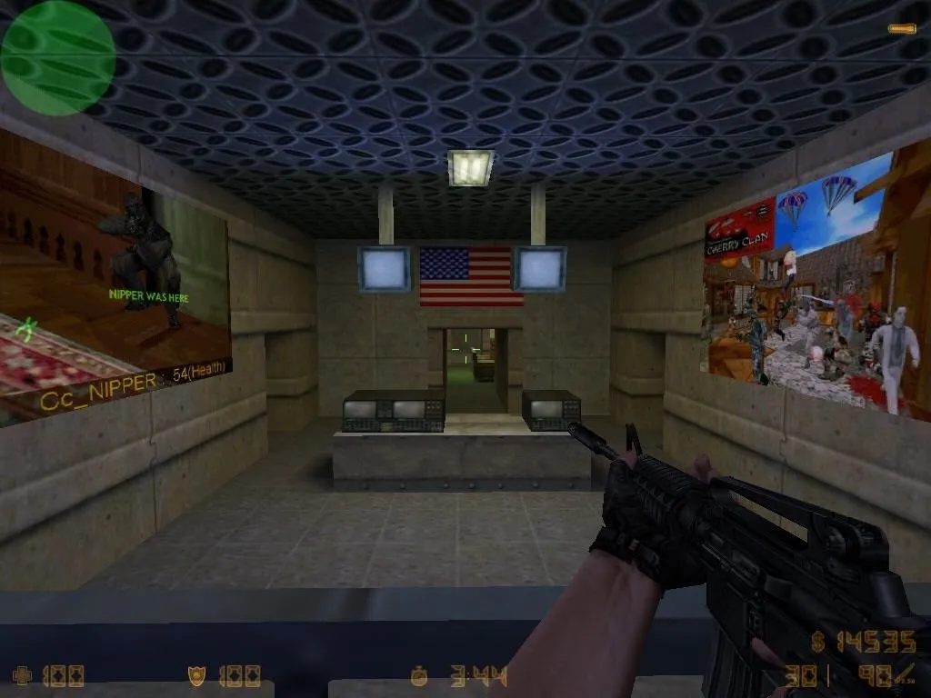 Скриншот  cherryclan_hq карта для CS 1.6: точки, ротации, .nav для ботов, оптимизация wpoly/epoly и баланс сторон