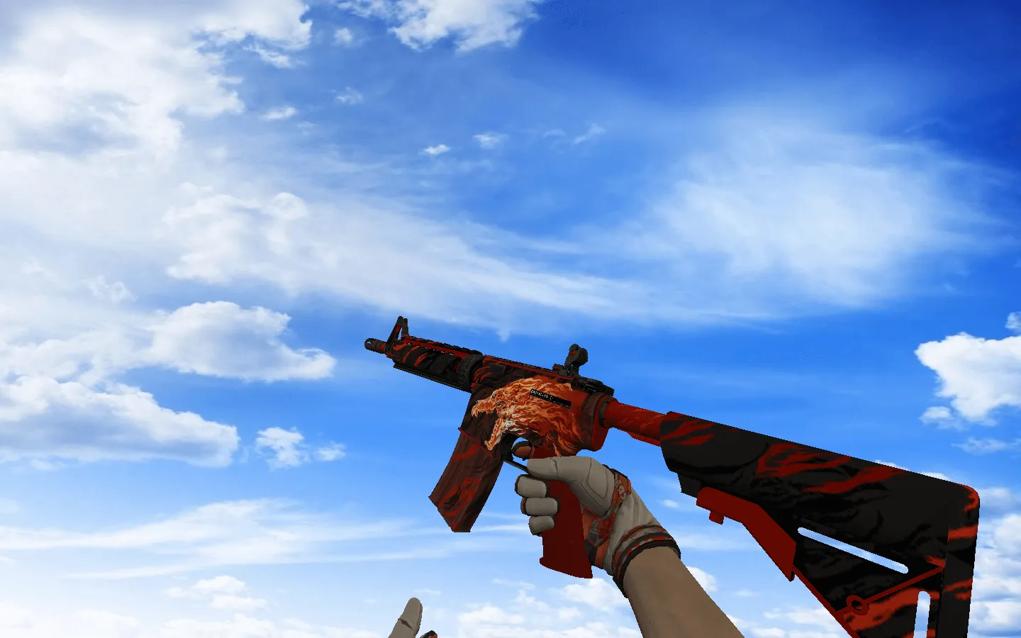 Скриншот  Пак оружия CS 1.6 с мотоциклетными перчатками «БУХ!»: АК-47, AWP, DE, Glock-18, M4A4, SG 553, USP-S и ножи