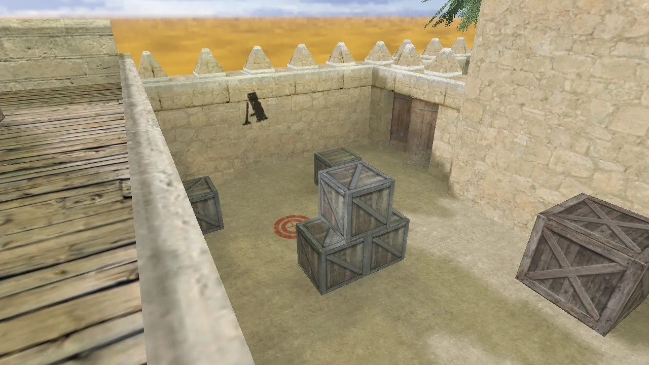 Скриншот  Карта de_emir для CS 1.6: тактика за терр и спецназ, точки, .nav и оптимизация wpoly/epoly