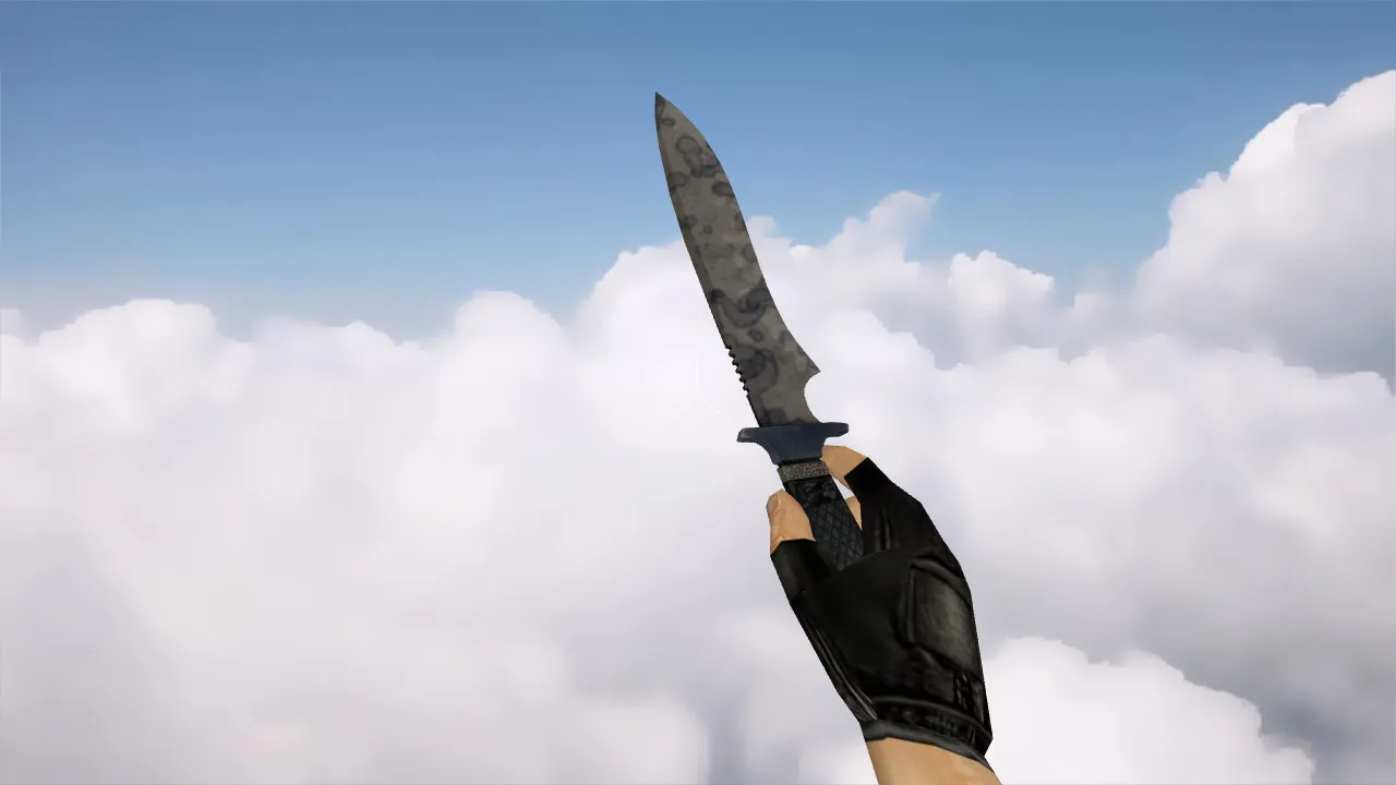 Скриншот Модель ножа v_knife_patina для CS 1.6: p_ и w_ версии, звук, анимация осмотра и текстуры