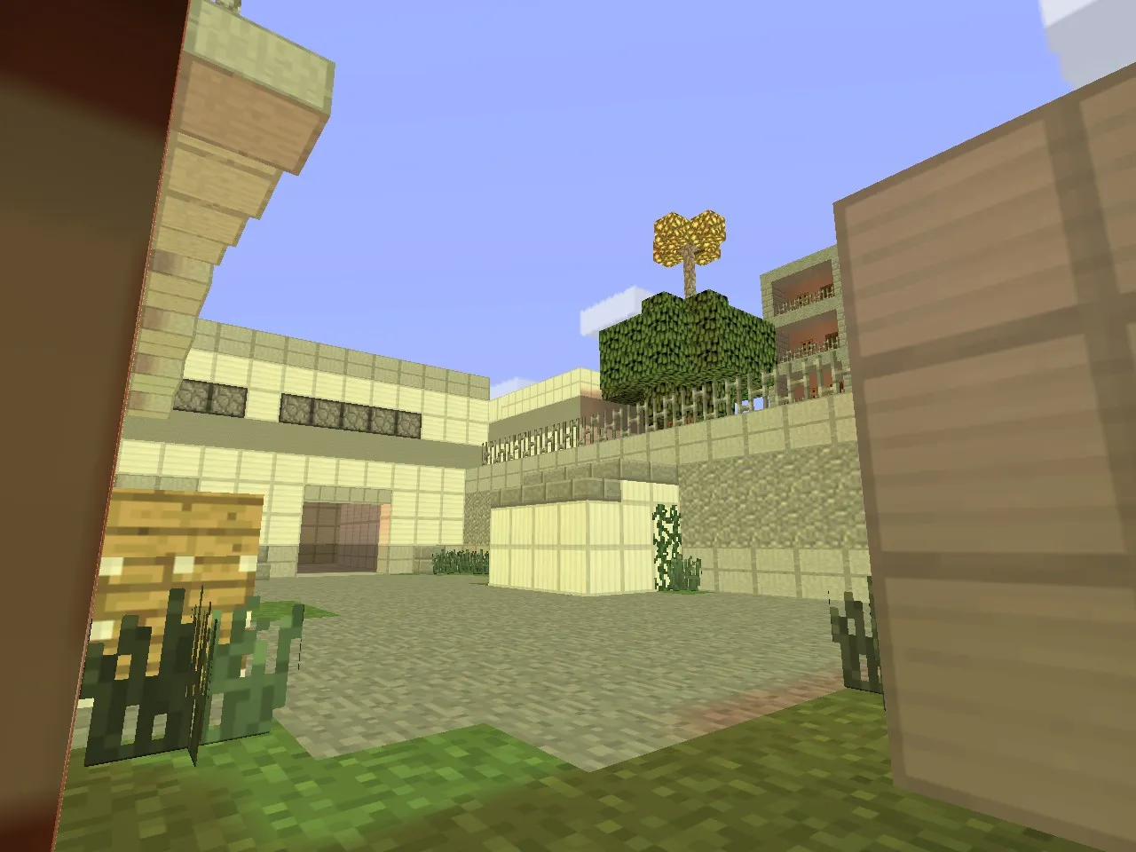 Скриншот  Карта de_cache_minecraft для CS 1.6: планировка, тактика Т/КТ, .nav для ботов, оптимизация