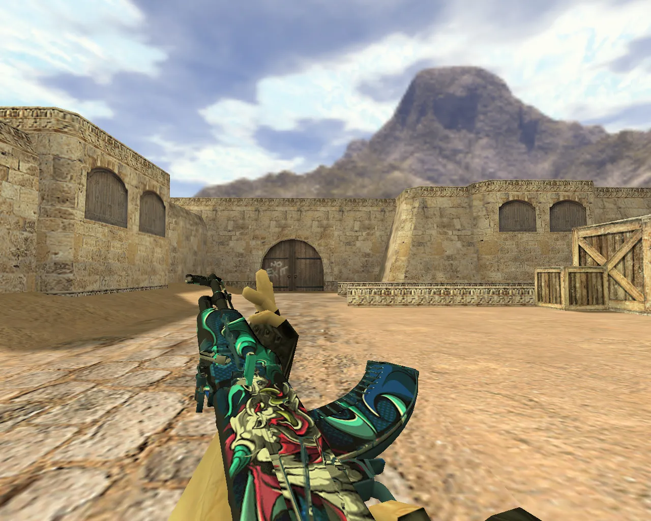 Скриншот АК-47 Кошмар для CS 1.6 - Модель с уникальным дизайном