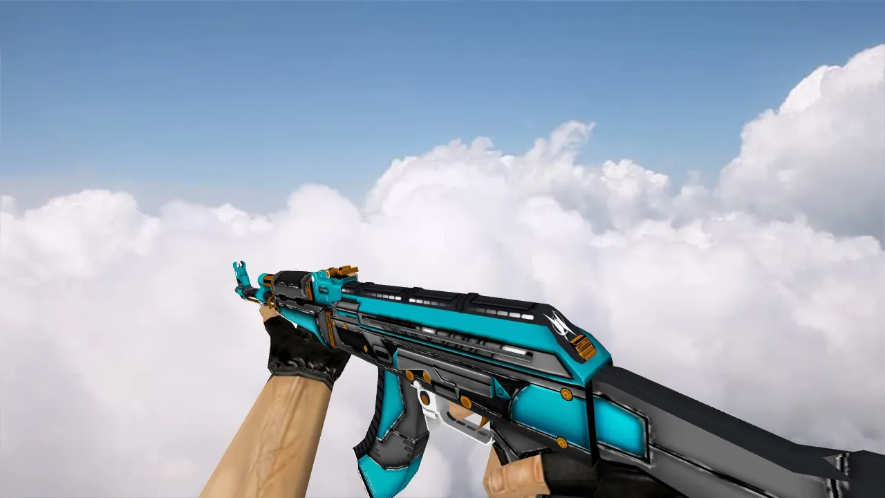 Скриншот Модель AK-47 Overdrive (v_ p_ w_) для CS 1.6: звуки, анимация осмотра, качество текстур