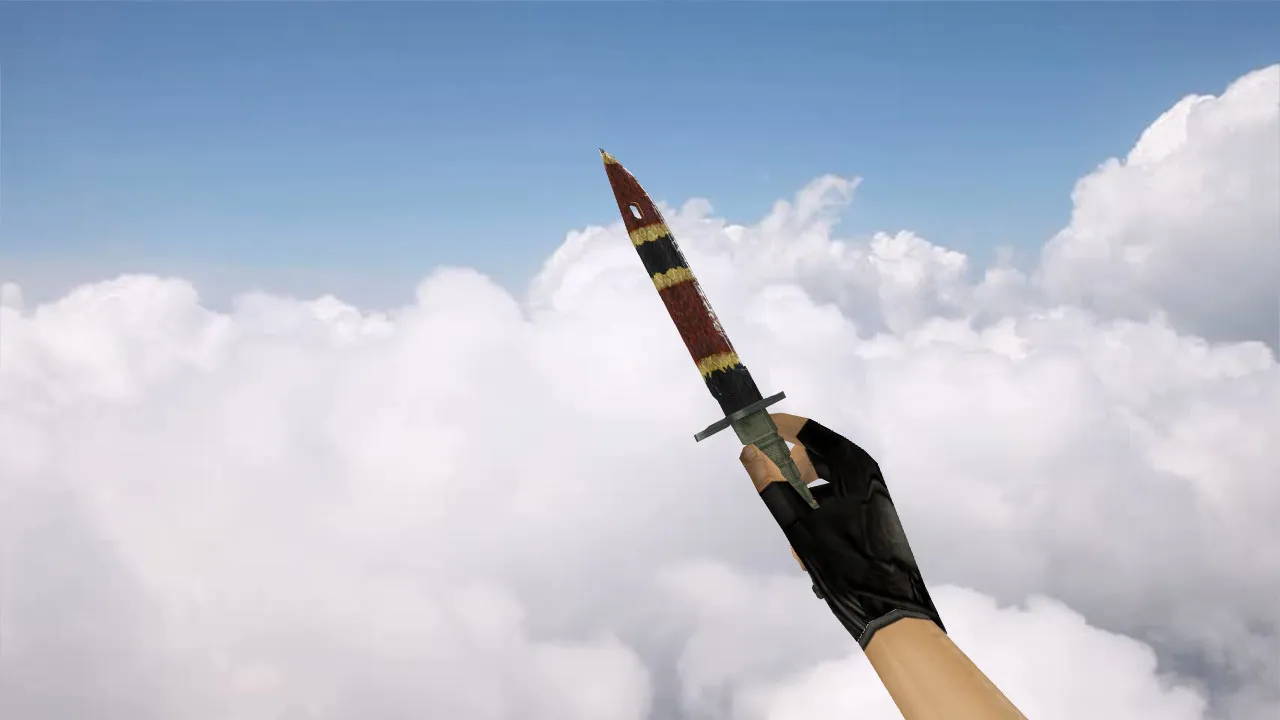 Скриншот Модель ножа Bayonet BS Snake v_ в CS 1.6: p_ и w_ файлы, звуки, анимация осмотра и качество текстур