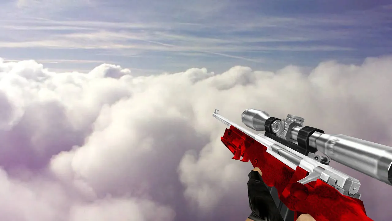Скриншот Модель Default AWP Silver Red Camo для CS 1.6 без вирусов и рекламы