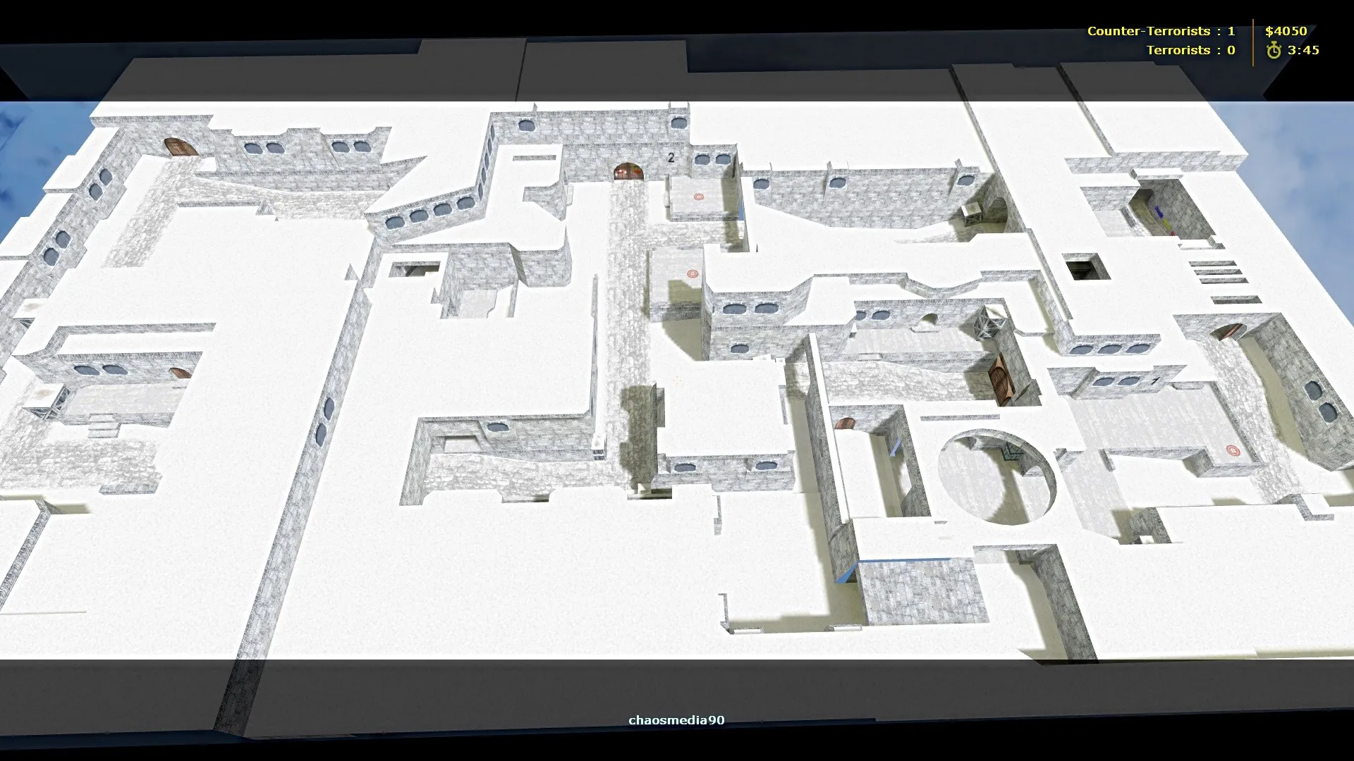Скриншот  de_dustlong_winter для CS 1.6: тактика сторон, точки, .nav и оптимизация wpoly/epoly