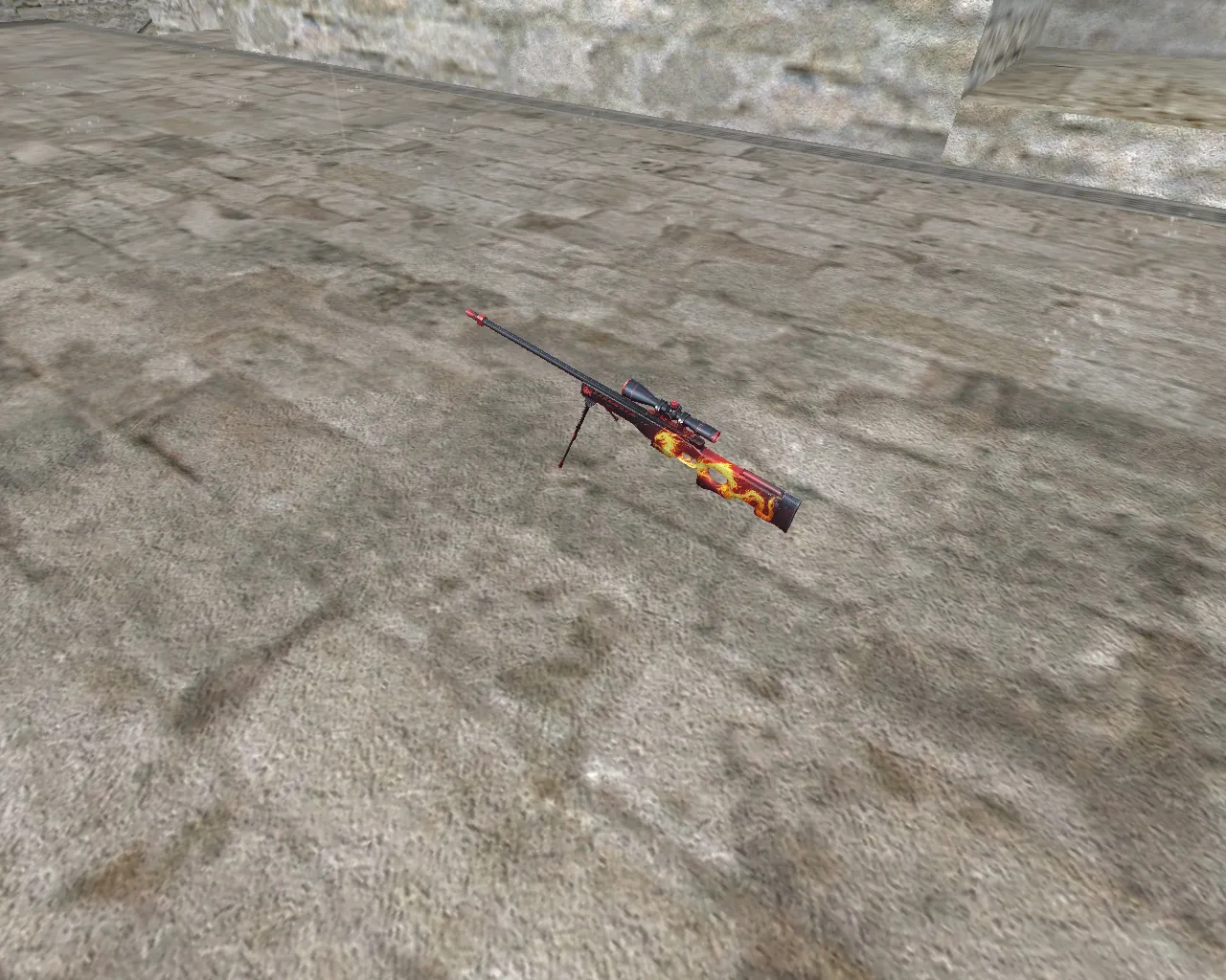 Скриншот  AWP «Дикое пламя» для CS 1.6 - Модели оружия