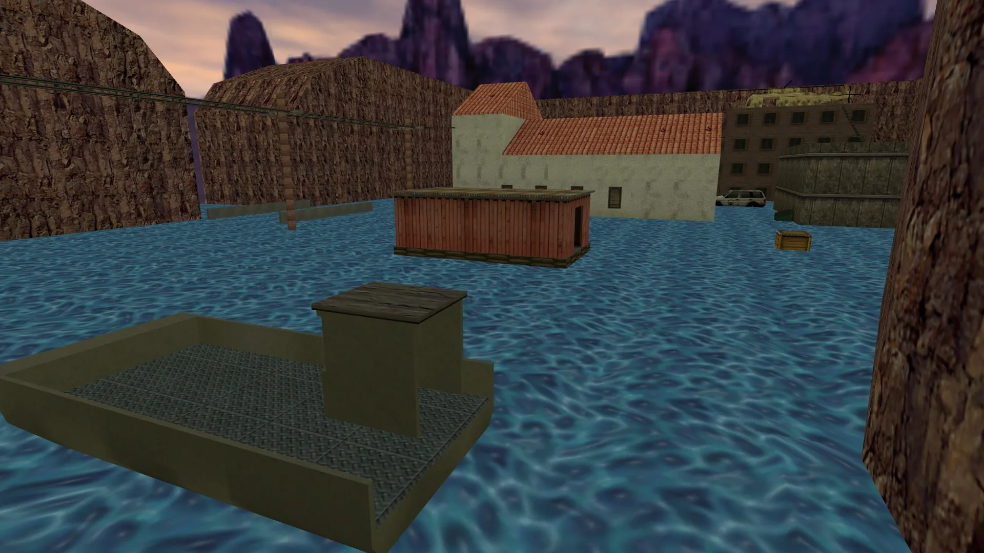 Скриншот  Карта flooded_de для CS 1.6: Тактика и особенности