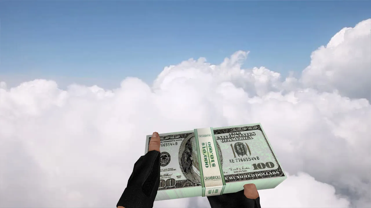 Скриншот Модель «Dollar Stack Bomb» для CS 1.6: v_ и p_ модели, звуки, анимация осмотра, текстуры и настройка