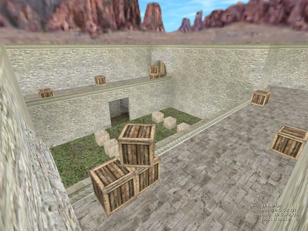 Скриншот Карта «de_aztec_sleek» для CS 1.6