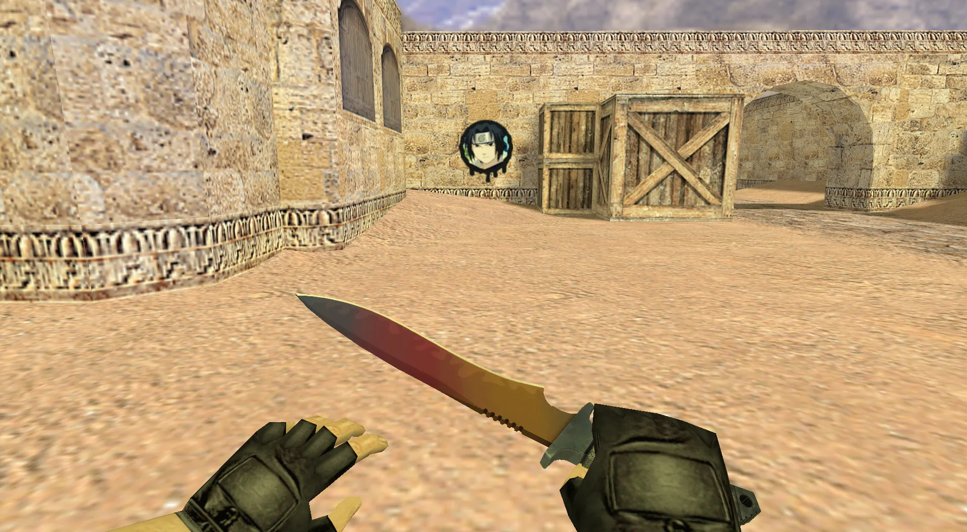 Скриншот Граффити «Саске Учиха» для CS 1.6 - Качественные аниме граффити