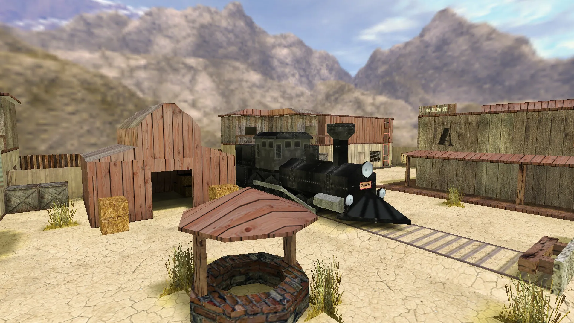 Скриншот  Карта de_wildywest для CS 1.6 - Тактический анализ и особенности