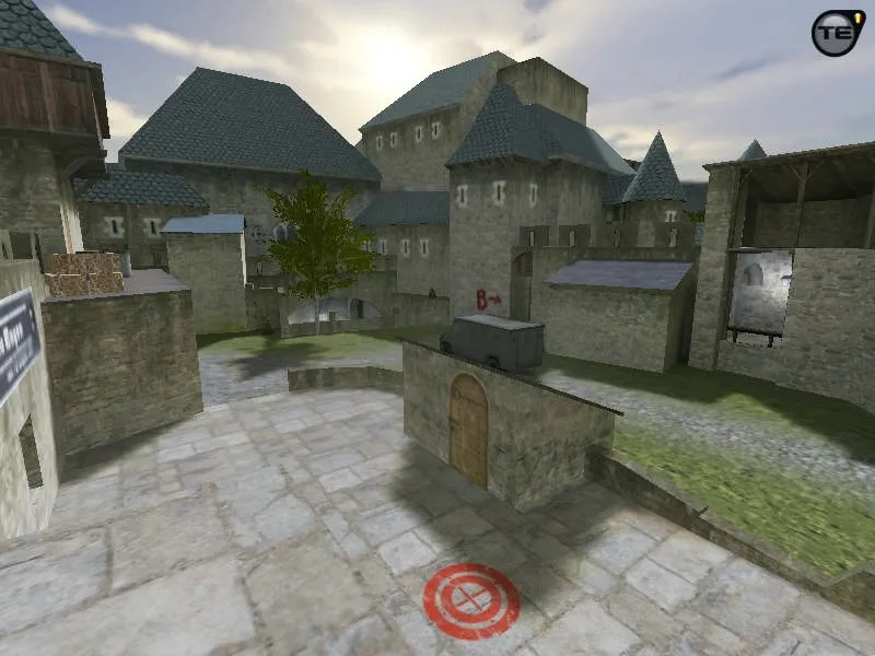 Скриншот Карта «css_cbble» для CS 1.6: баланс сторон, точки, .nav для ботов, оптимизация wpoly/epoly