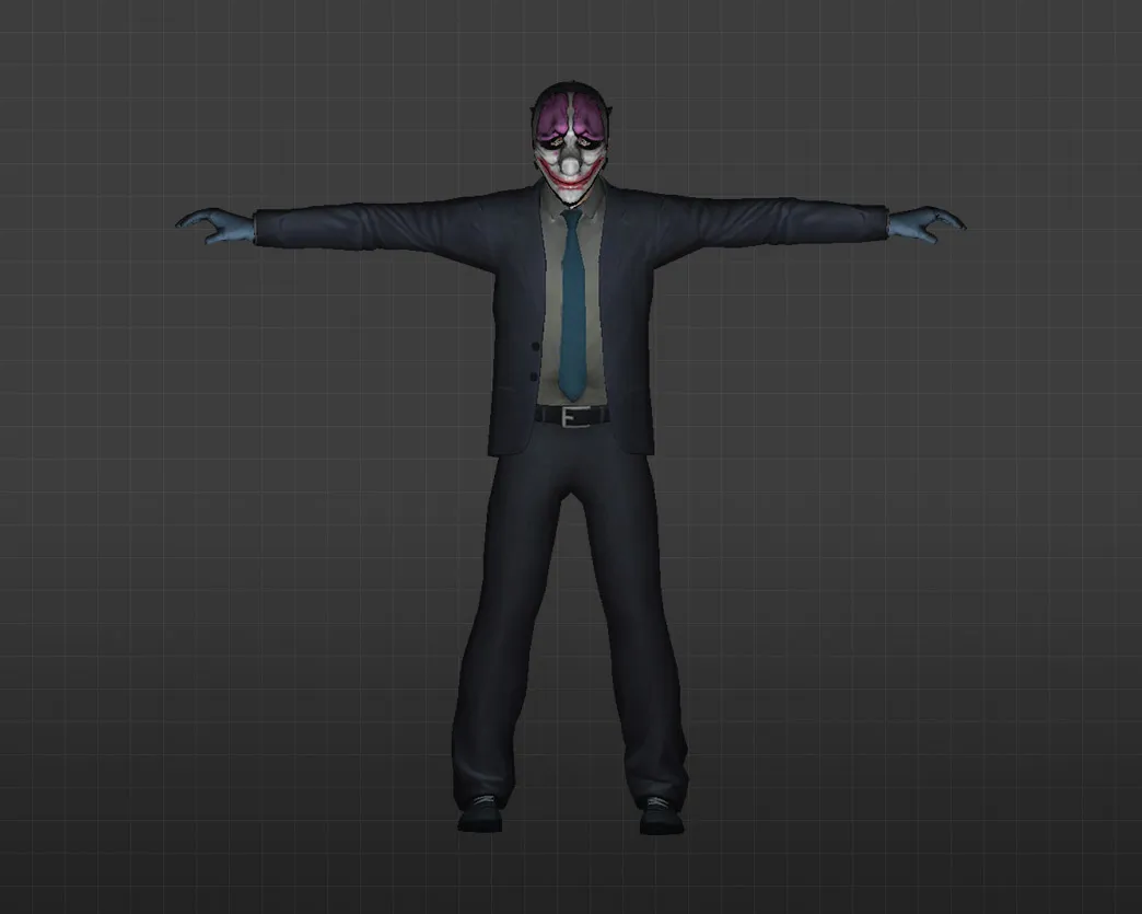 Скриншот Модель «Грабители PayDay» для CS 1.6 - Уникальный скин для вашей игры