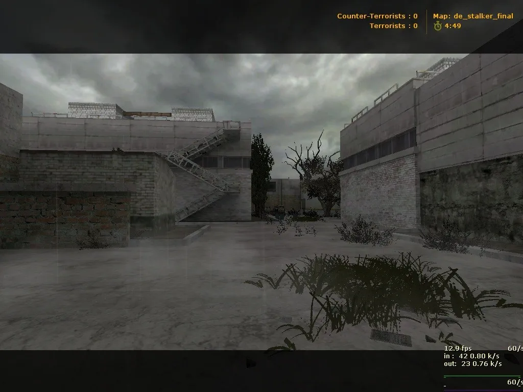 Скриншот  Карта de_stalker_final для CS 1.6 - тактические возможности и детали