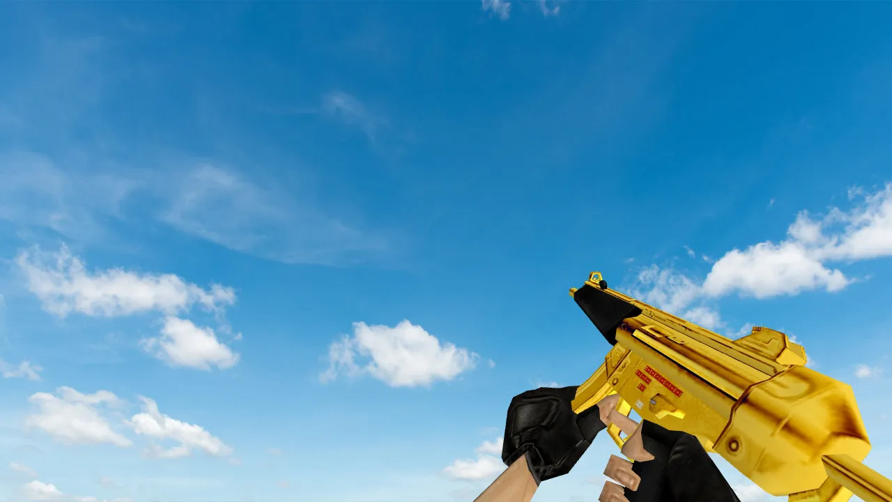 Скриншот Модель «Golden MP5» для CS 1.6 - Уникальное оружие с высоким качеством