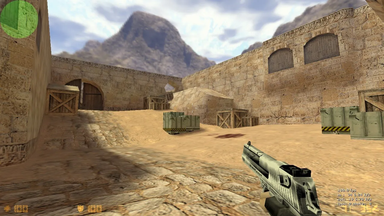 Скриншот  de_dust2_hng карта для CS 1.6: баланс сторон, точки, .nav, оптимизация wpoly/epoly