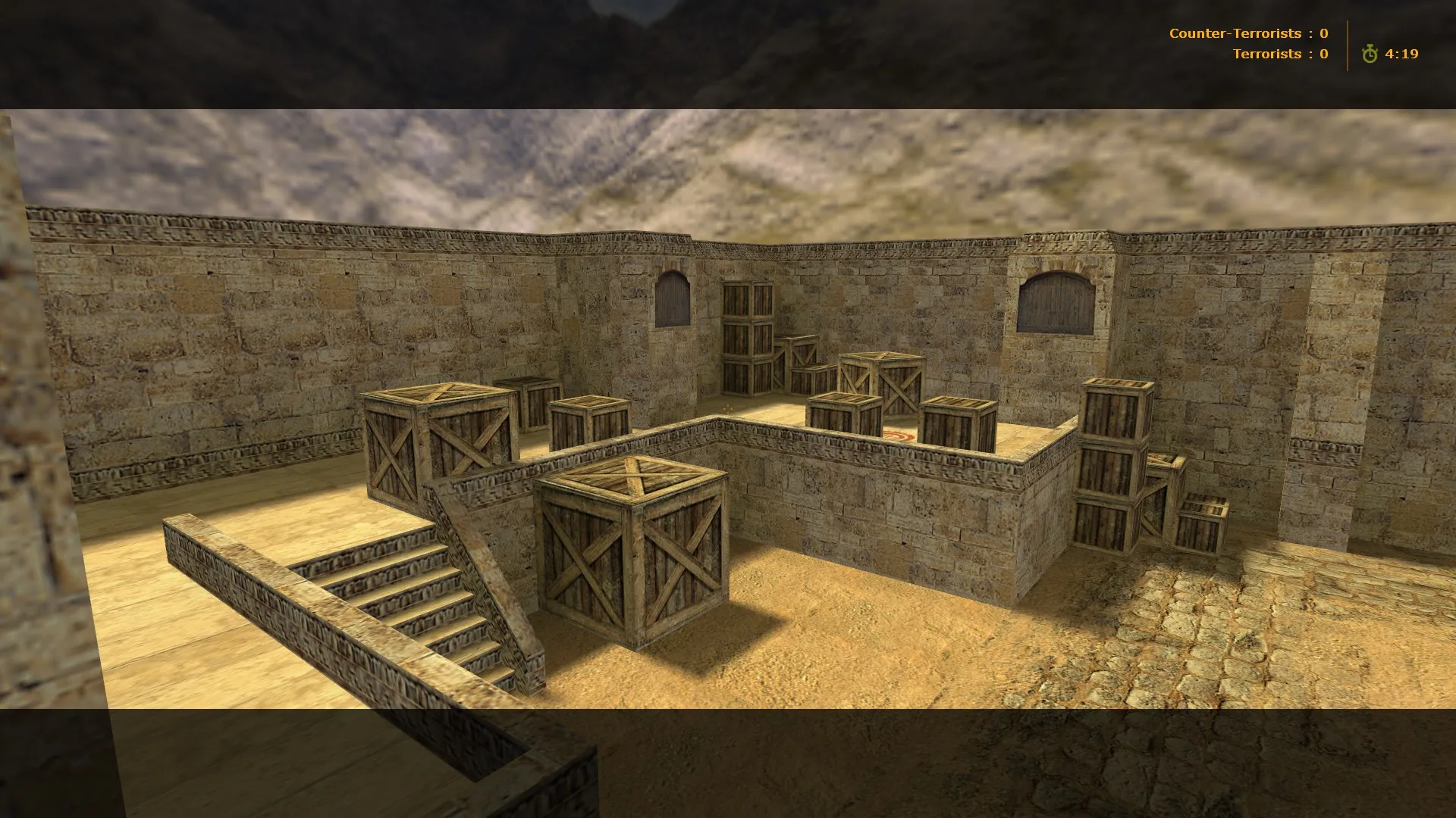 Скриншот  Карта «!dan!dust» для CS 1.6: тактика за Т и КТ, точки, оптимизация, .nav и конфиг