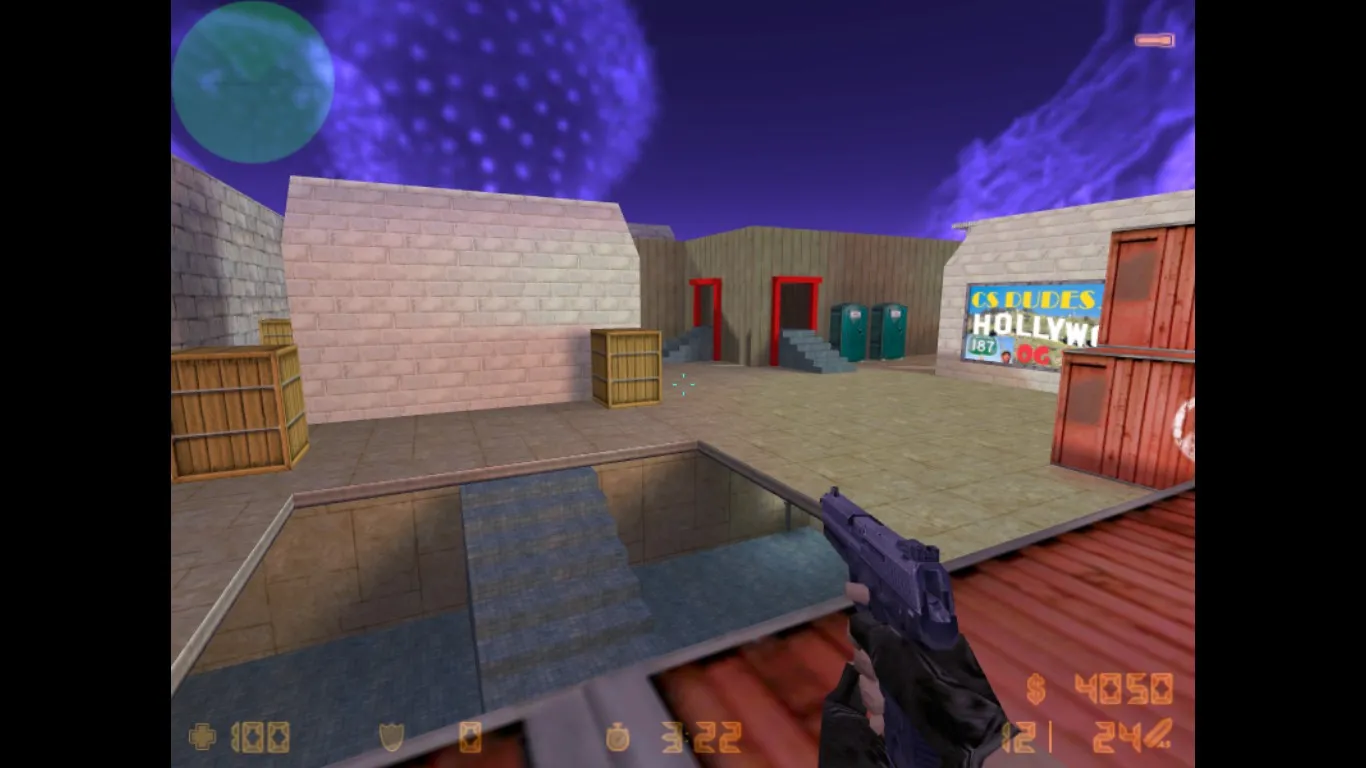 Скриншот  Карта «de_beernbewbz» для CS 1.6: тактика за CT и T, точки, .nav, оптимизация wpoly/epoly