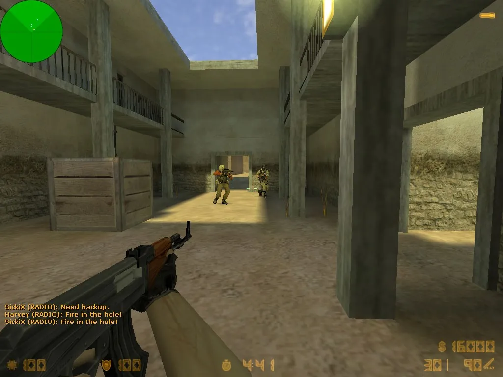 Скриншот Карта de_sunburn для CS 1.6: тактика и детали