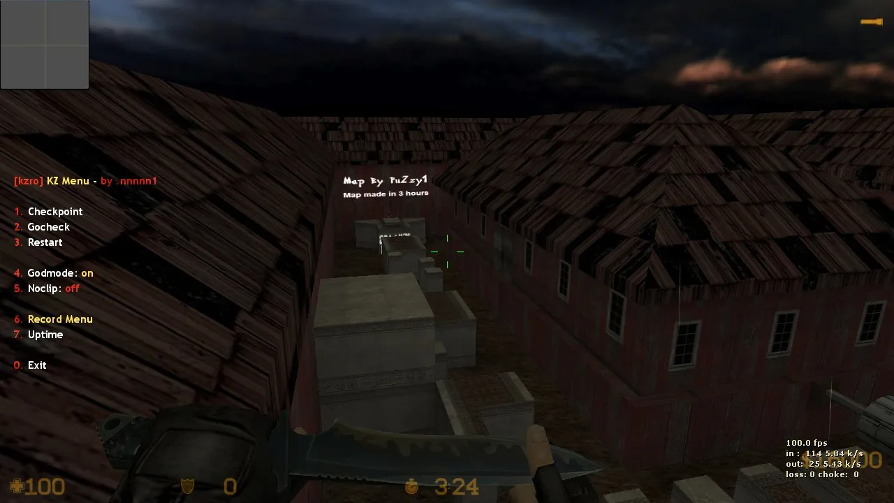 Скриншот  deathrun_3h для CS 1.6: тактика, точки, боты .nav и оптимизация карты