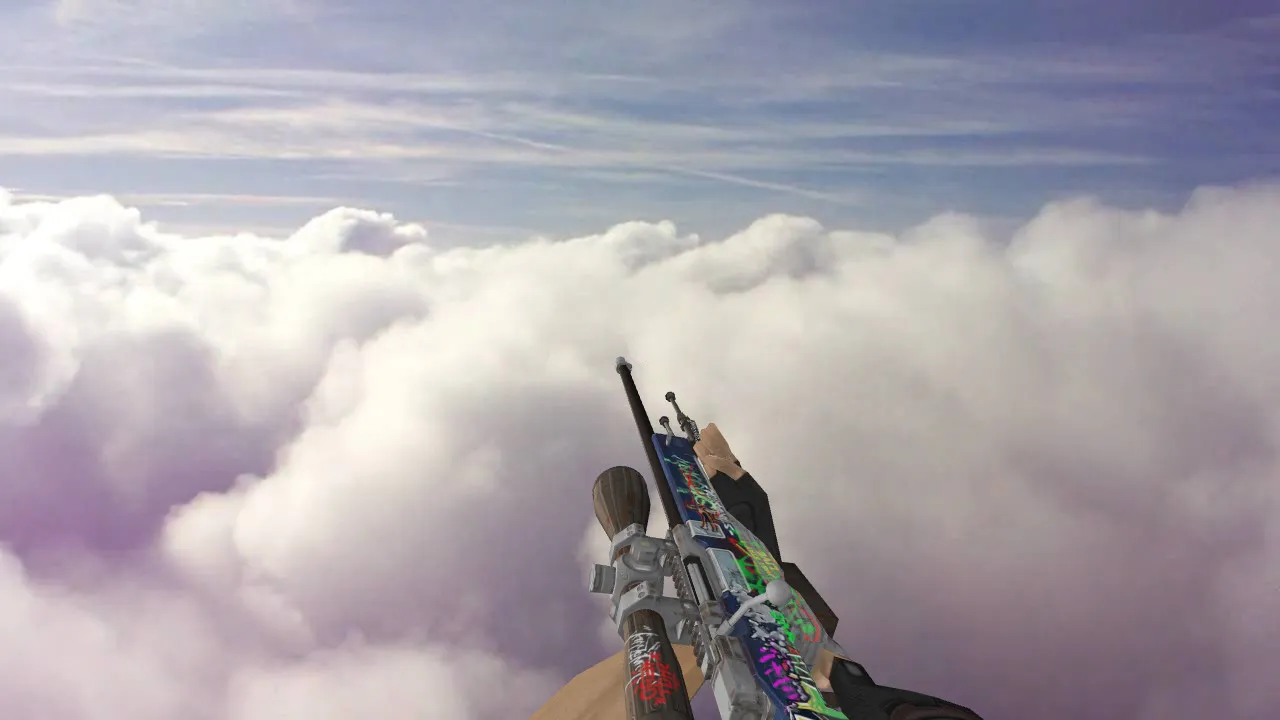 Скриншот Модель «AWP Train Graffiti» для CS 1.6 - Качество и Уникальность