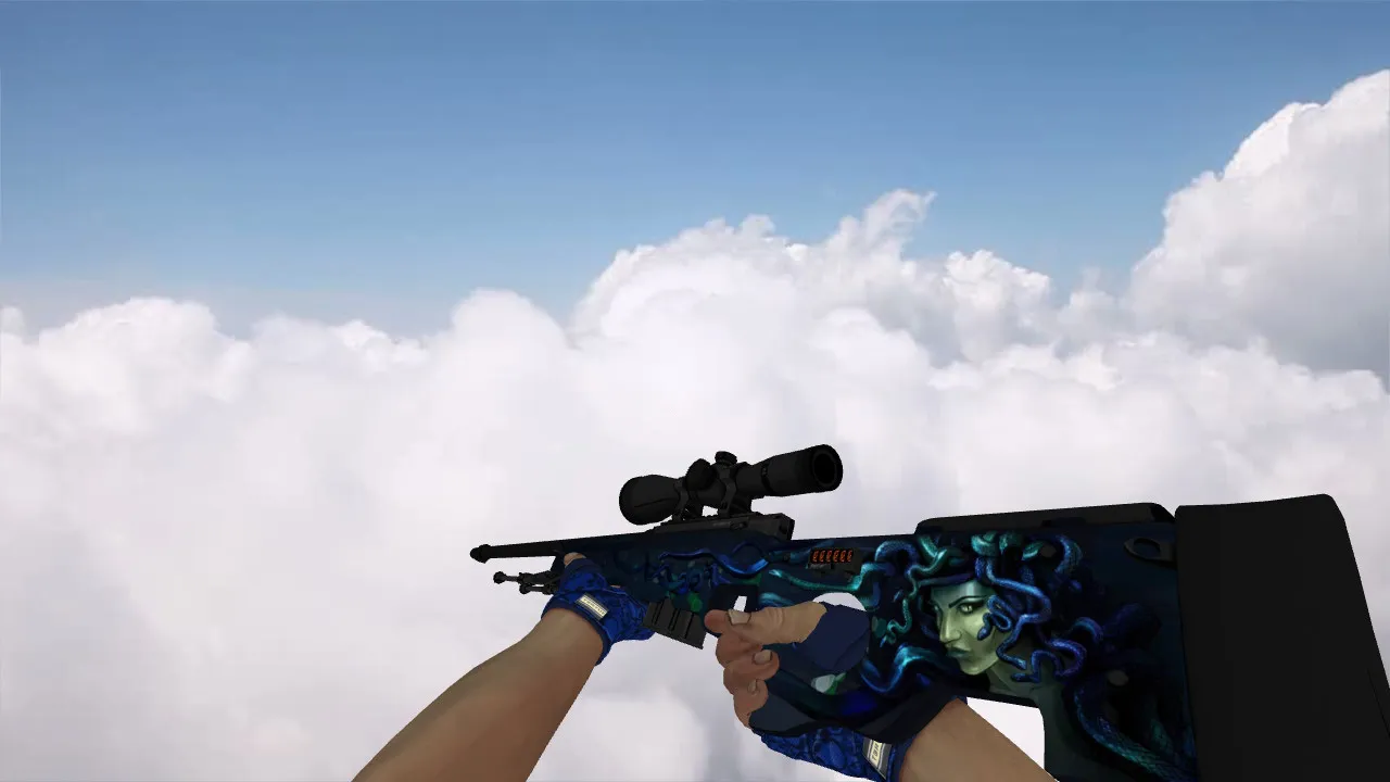 Скриншот Пак моделей оружия «Hand Wraps Cobalt Skulls Pack» для CS 1.6: v_ p_ w_ модели, звуки, анимация осмотра и текстуры