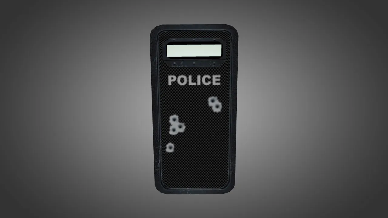Скриншот Модель «Police Carbon Shield» для CS 1.6: v_ и p_ модели, звуки, анимации, текстуры и настройка