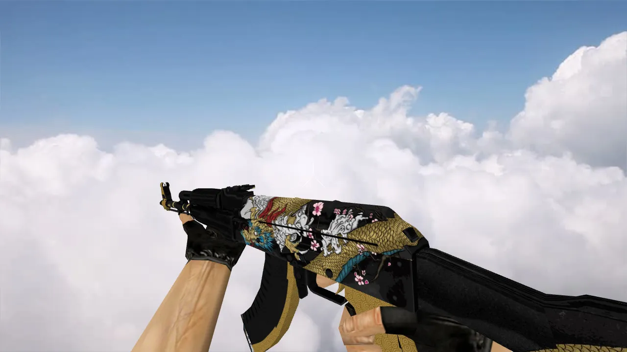 Скриншот Модель «AK-47 Dragon Gold» для CS 1.6 - Обзор и Скачивание