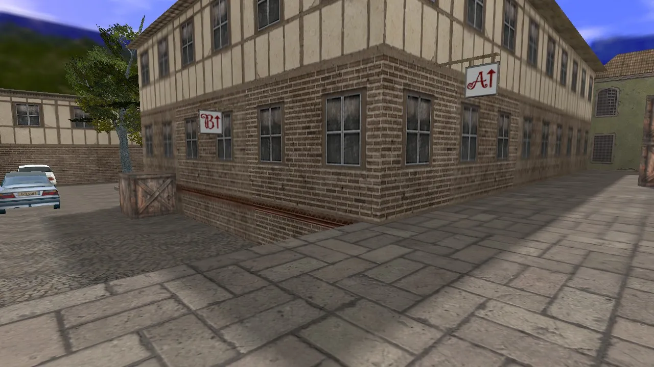 Скриншот  de_esl_village для CS 1.6: тактика за T/CT, точки, .nav для ботов и оптимизация карты