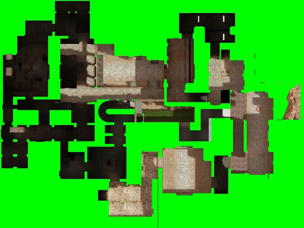 Скриншот  Карта de_kassai для CS 1.6 - Тактическая карта для командной игры