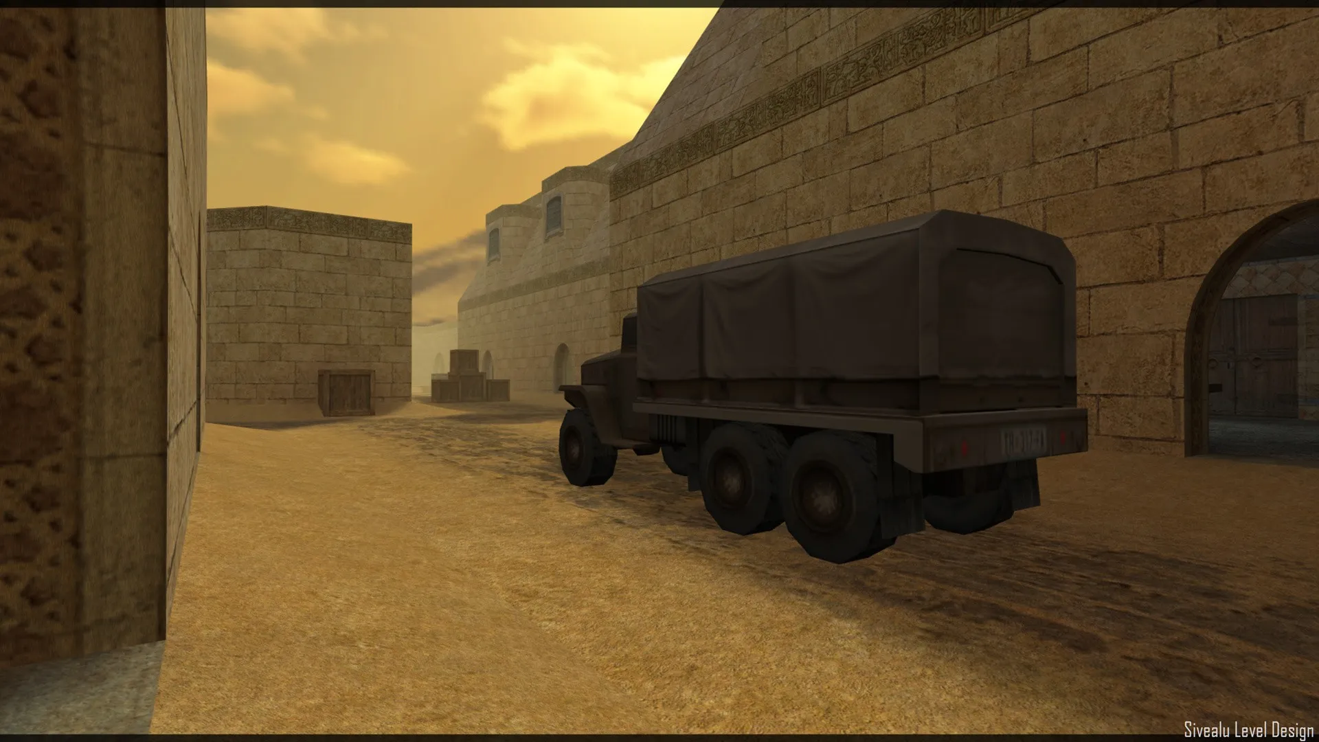 Скриншот  Карта de_fac_sandy_pro для CS 1.6: баланс сторон, точки, .nav для ботов и оптимизация wpoly/epoly